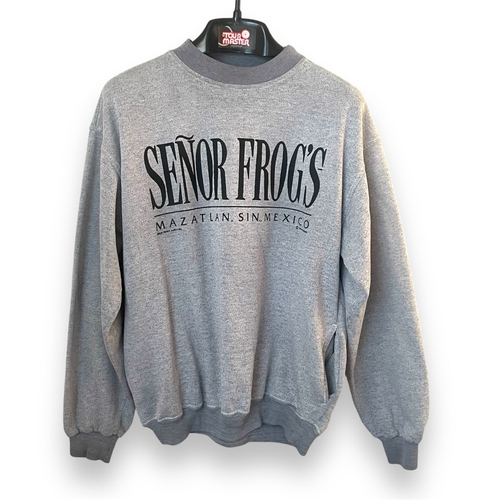 Vintage Senor Frogs Sweatshirt Mens Size Large Pullover Mexico Hoodie